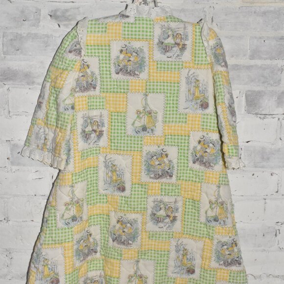 Vintage Alice in Wonderland Old Fabric Stunning Light Jacket 2T-4T - Picture 8 of 10